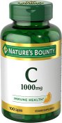 Nature's Bounty Vitamin C 1000 mg Pure Vitamin C Caplets 100 Count