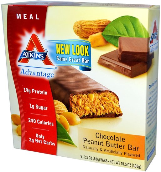 (image for) Advantage Bar Chocolate Peanut Butter - 5 Bars