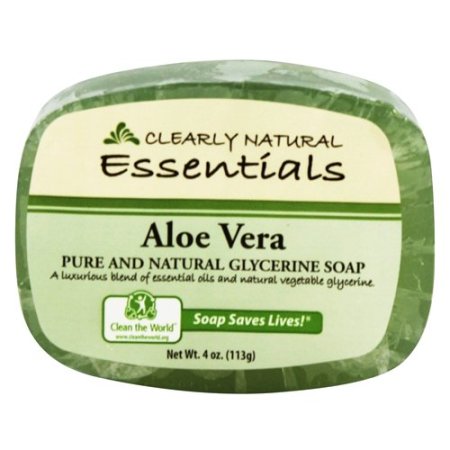 (image for) Clearly Natural Essentials Aloe Vera Natural Glycerin Soap 4 Oz