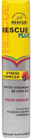 (image for) Bach Rescue Plus Lozenge Mixed Berry Flavor 10 Count