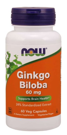 (image for) Ginkgo Biloba 60 mg - 60 Veg Capsules