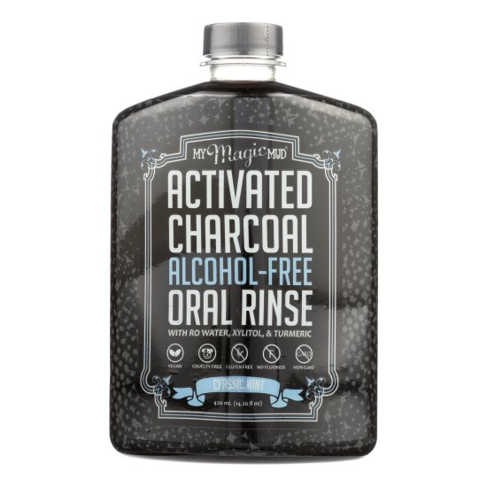 (image for) My Magic Mud Activated Charcoal Oral Rinse Classic Mint 14.2 oz