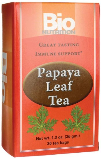 (image for) Bio Nutrition Papaya Leaf Tea Bags 30 ct