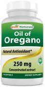 Best Naturals Oil of Oregano 250 mg 120 Softgels