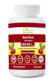 (image for) Biotech Nutritions Beet Root 2000 mg Serving 250 Vegetable Capsules