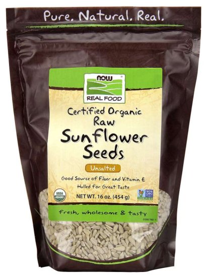 (image for) Sunflower Seeds Certified Organic Raw Unsalted - 16 oz