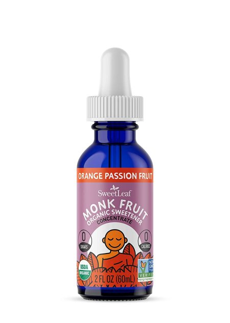 (image for) Sweet Leaf Monk Fruit Liquid Orange Passionfruit 2 oz