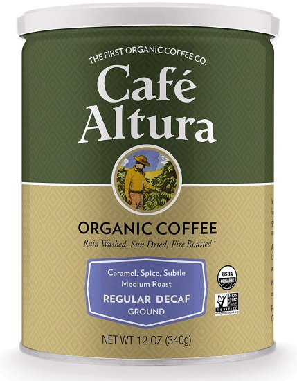 (image for) Cafe Altura Organic Coffee Regular Roast Decaf 12 oz