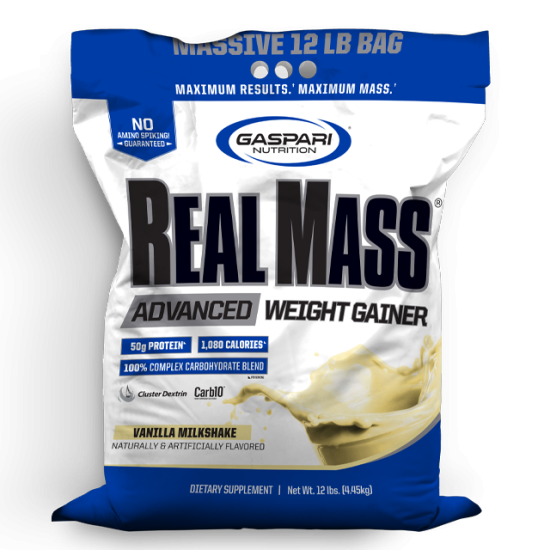 (image for) Gaspari Nutrition Real Mass Rich Vanilla Milkshake 12 lbs