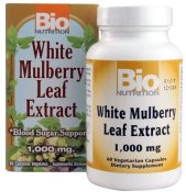 Bio Nutrition White Mulberry Leaf Extract 1000 Mg 60 Count