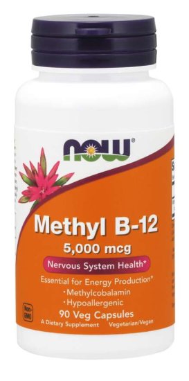 (image for) Now Foods Methyl B-12 5,000Mcg 90 Vcaps