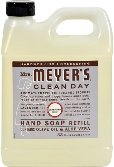 (image for) Mrs. Meyer\'s Clean Day Lavender Hand Soap Refill 33 oz