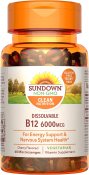 Sundown Naturals Sublingual B12 6000 mcg Tablets 60 Count