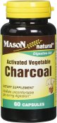 Mason Naturals Activated Vegetable Charcoal - 60 Caps