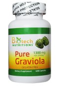 Pure Graviola 1300 mg Serving 120 Capsules