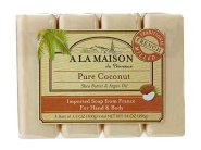 A La Maison Coconut Soap Bars 4 Count