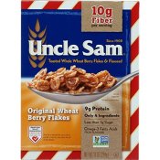 Uncle Sam Toasted Whole Wheat Berry Flakes & Flaxseed Original Cereal 10 oz