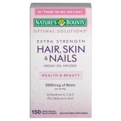 Optimal Solutions Hair, Skin & Nails Extra Strength Softgels 150 Count