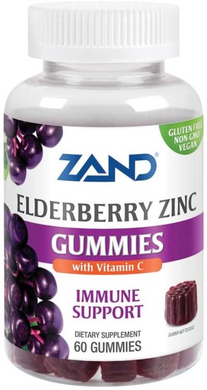 (image for) Zand Immune Elderberry Zinc Gummies 60 ct