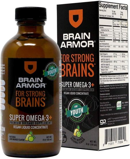 (image for) Brain Armor Youth Brain Nutrient Formula Lime-Mango 4 oz