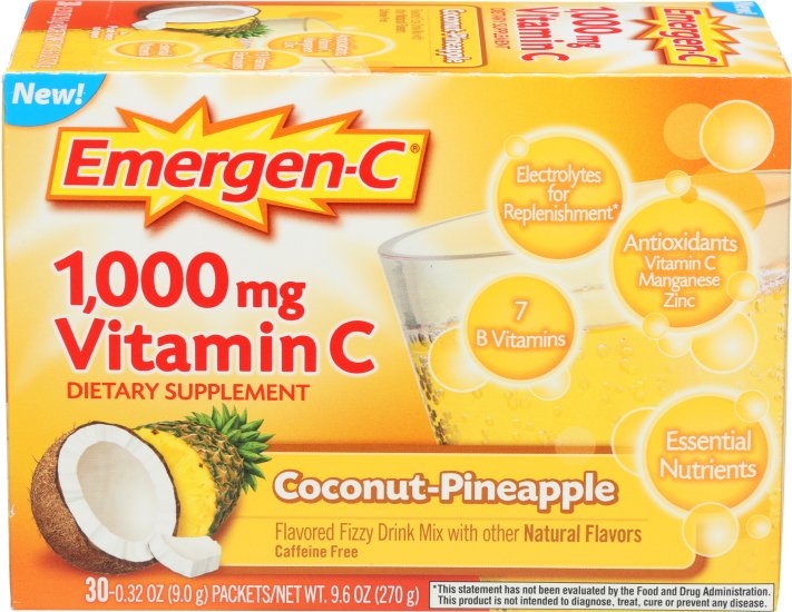 (image for) Emergen C Coconut-Pineapple 30 ct