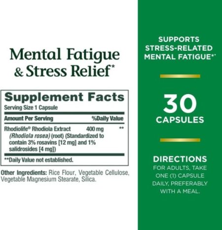 (image for) Nature's Bounty Mental Fatigue and Stress Relief 30 Count