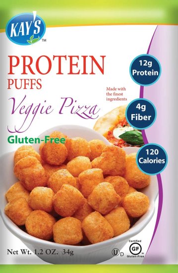 (image for) Kay\'s Naturals Protein Puffs Veggie Pizza 6 Count