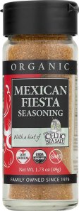 Celtic Sea Salt Organic Mexican Fiesta Seasoning Shaker 2.1 oz