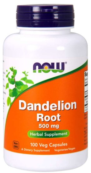 (image for) Dandelion Root 500 mg - 100 Veg Capsules