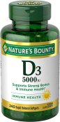 Nature's Bounty Vitamin D 5000 IU 240 Count