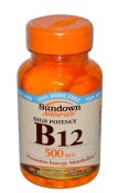 Sundown Naturals B12 500 mcg Tablets 200 Count