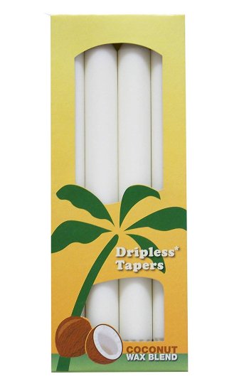 (image for) Aloha Bay Palm Tapers White 4 Count