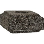 Aloha Bay Taper 1 Candle Holder Lava Stone