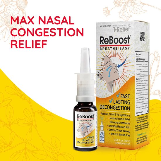 (image for) ReBoost Breathe Easy Decongestion Nasal Spray 0.68 oz