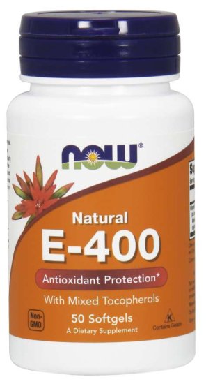 (image for) Now Foods Vitamin E-400 IU MT 50 Softgels