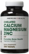 American Health Calcium Magnesium Zinc 250 Tablets