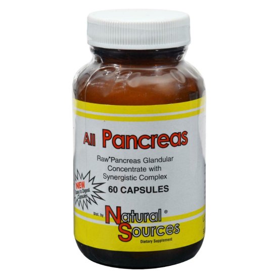 (image for) Natural Sources All Pancreas 60 Capsules