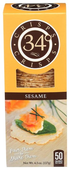 (image for) 34 Degrees Crisps Sesame 4.5 Ounce