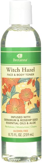 (image for) Bretanna Witch Hazel Toner Geranium Rose Hip 8.75 oz