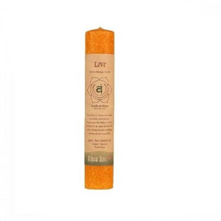 (image for) Aloha Bay Chakra Pillar Love Candle Orange 8"