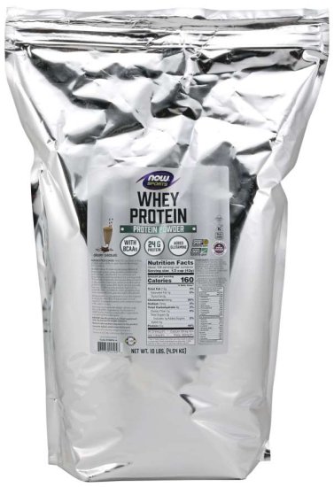 (image for) Now Foods Whey Protein Chocolate 10 lb