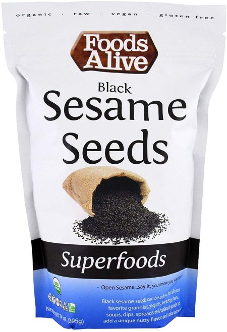 (image for) Foods Alive Superfoods Black Sesame Seeds 14 oz