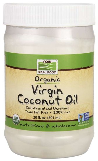 (image for) Now Foods Organic Coconut Oil Virgin 20 oz