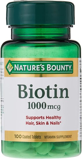 (image for) Nature\'s Bounty Biotin 1,000 mcg Tablets 100 Count