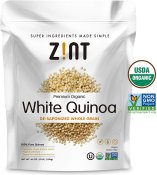 Zint Premium Organic White Quinoa De-Saponized Whole Grain 64 Oz