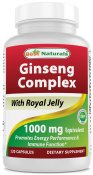 Best Naturals Ginseng complex 1000 mg 120 Count