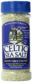 Light Grey Celtic Sea Salt Shaker 8 oz Refillable