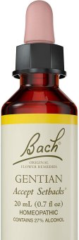 Bach Original Flower Remedy Dropper, 20 ml, Gentian Flower