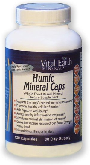 (image for) Vital Earth Minerals Humic Caps 120 Capsules