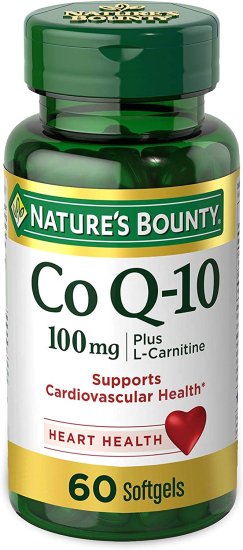 (image for) Nature\'s Bounty Co Q10 100mg PLUS (with L carnitine) Softgels 60 Count